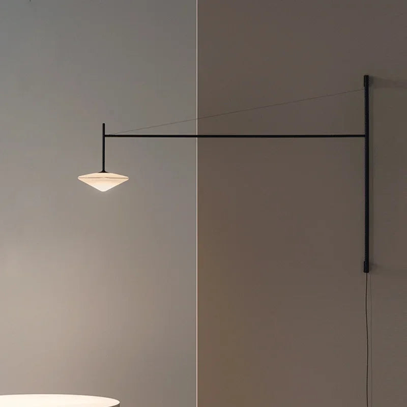 Black Iron LED Long Wall Lamp for Living Room, Bedroom, Corridor - Nordic Style