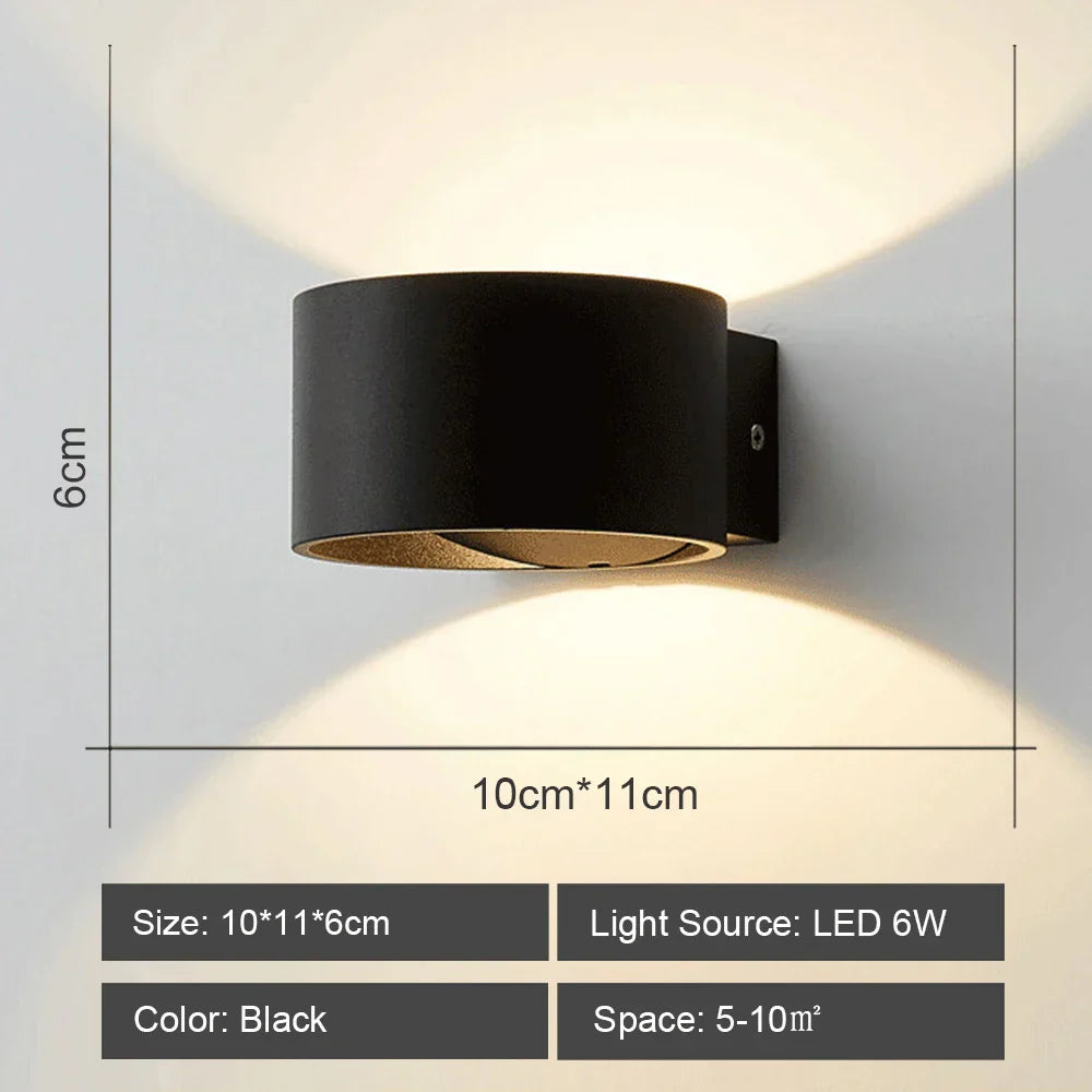 LED Acrylic Wall Light Shade for Bedroom Living Room Home décor