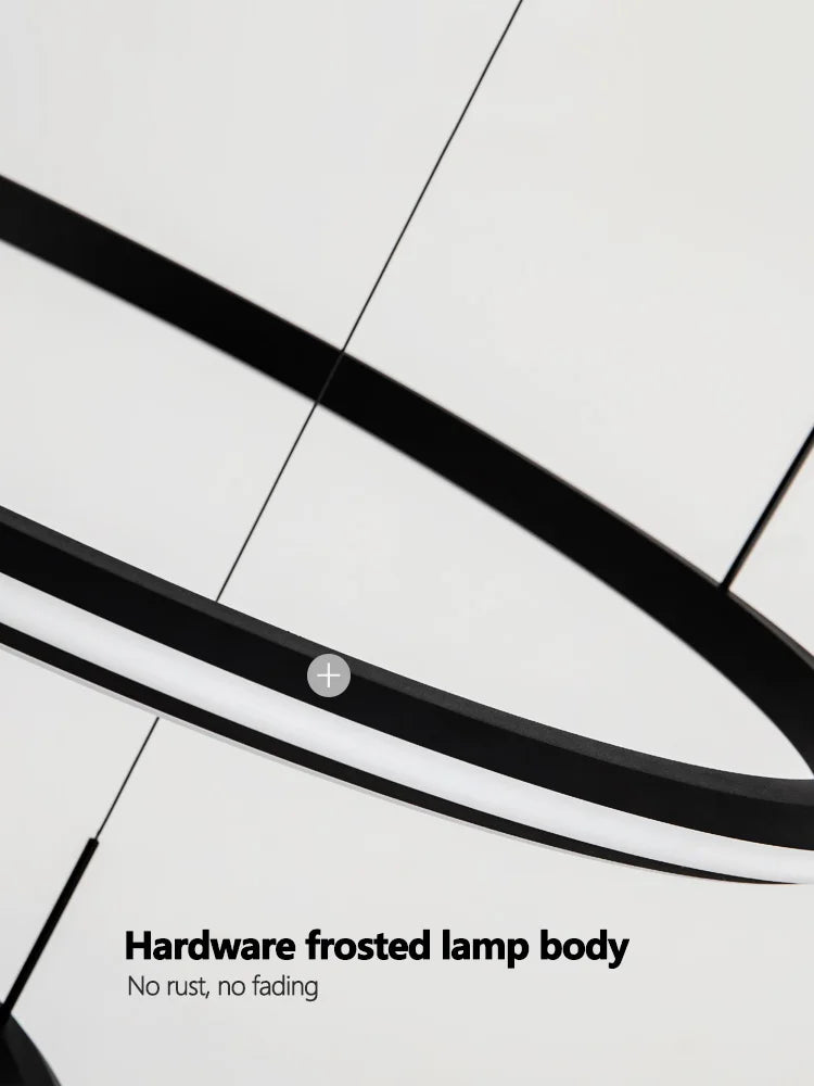 Modern Luxury Ring Chandelier for Living Room, Bedroom, and Restaurant