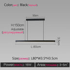 Modern Minimalist LED Pendant Light - Office Dining Room Bar Chandelier