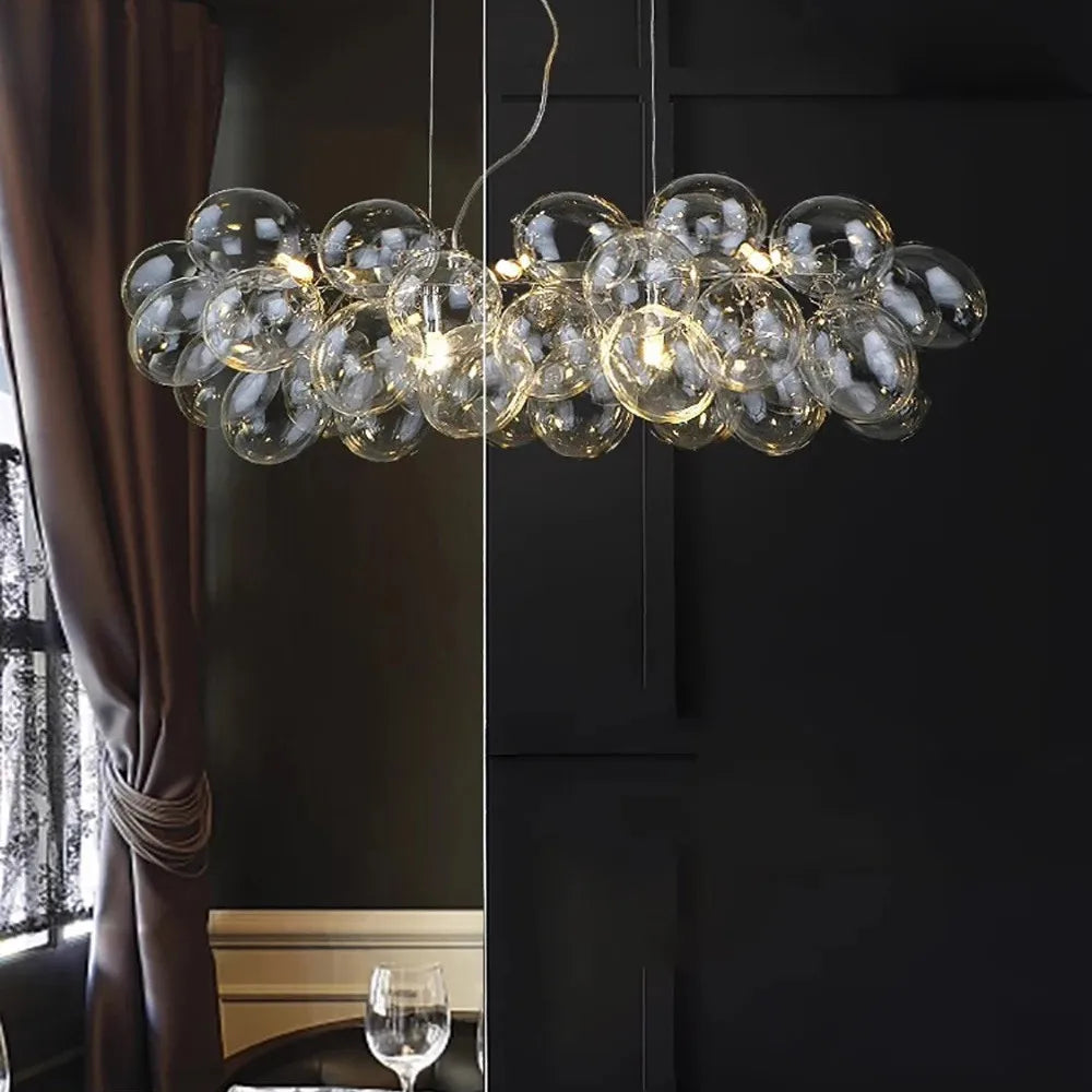 Modern Colour Bubble Chandelier for Living Room Bedroom Decor, Industrial Pendant Lighting