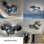 LED Cobblestone Ceiling Chandelier for Home Decor - Modern Living Room Bedroom Lighting