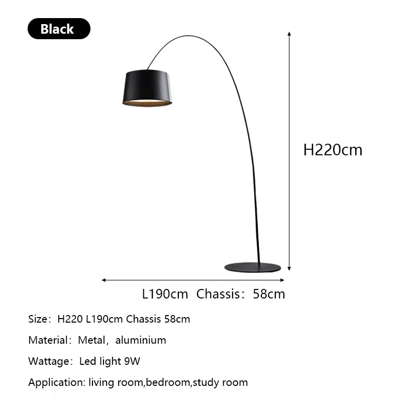 Modern Vertical LED Floor Lamp: Minimalist Nordic Design for Home Decor Lighting