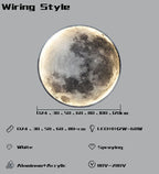 Moon LED Wall Lamps: Modern Indoor Lighting for Bedroom, Living Room, Hall Decoration.