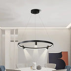 Nordic Black LED Pendant Lights for Home Decor - 80x10cm