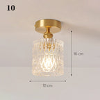 Glass Shade Pendant Ceiling Lamp for Kitchen Aisle Bedroom LED Lights Fixtures
