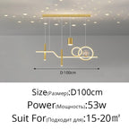 Nordic LED Chandelier: Modern, Simple Lighting for Home, Restaurant, and Office