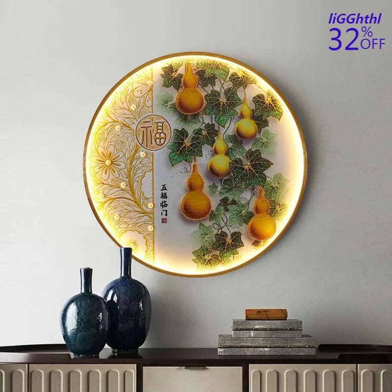 Chinese Picture Wall Decoration Lamp - Modern LED Lighting for Home Décor