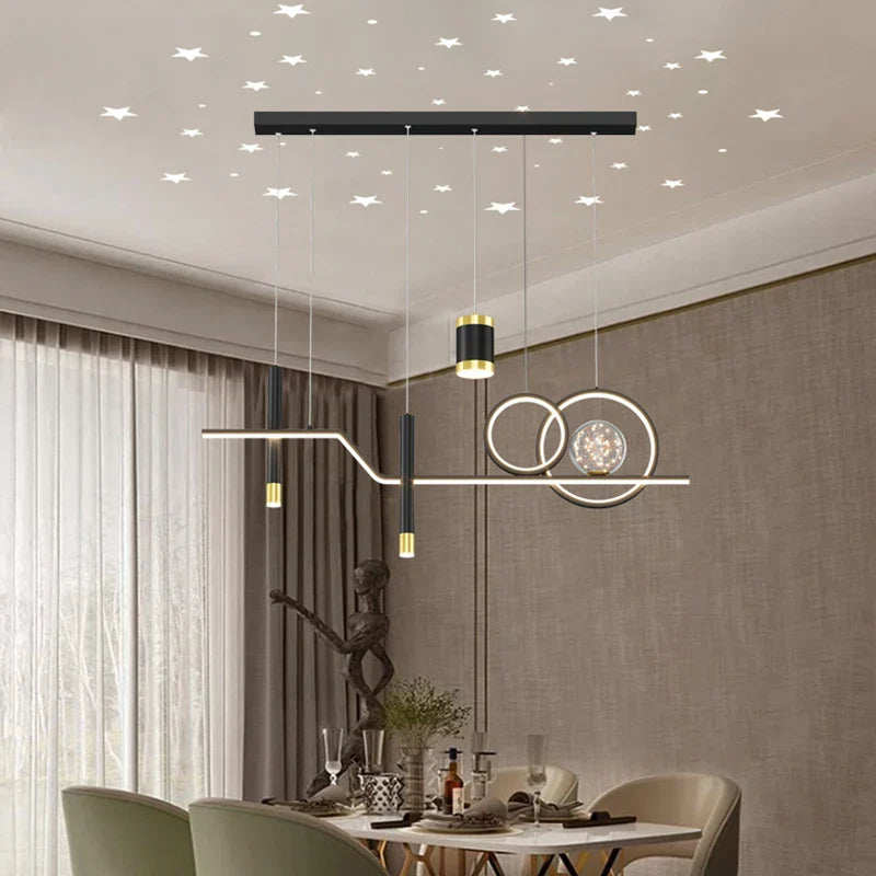 Nordic LED Chandelier: Modern, Simple Lighting for Home, Restaurant, and Office
