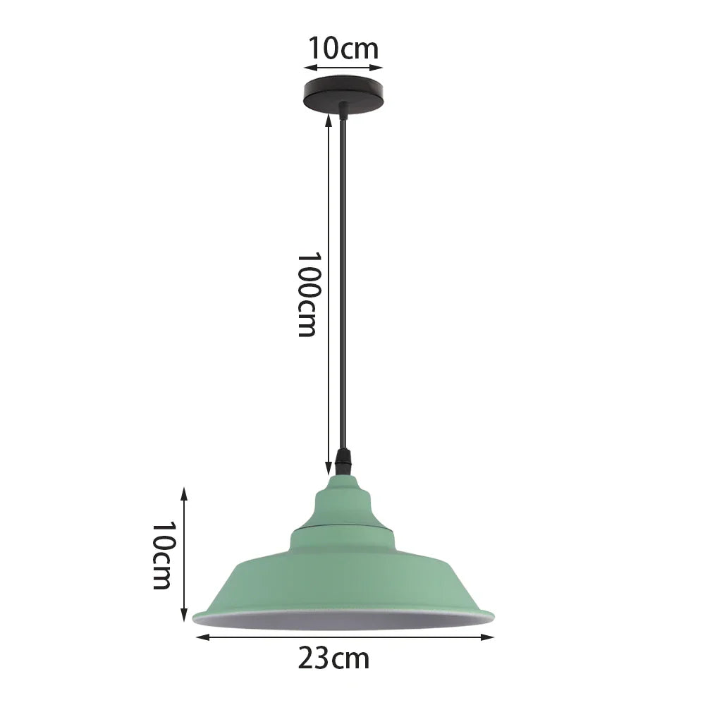 Modern Nordic Aluminum Pendant Lights for Kitchen Living Room, E27 LED Suspension Luminaire