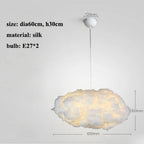 LED Cloud Chandelier: Floating Cotton Cloud Pendant Lamp for Nursery, Living Room, Kids Room