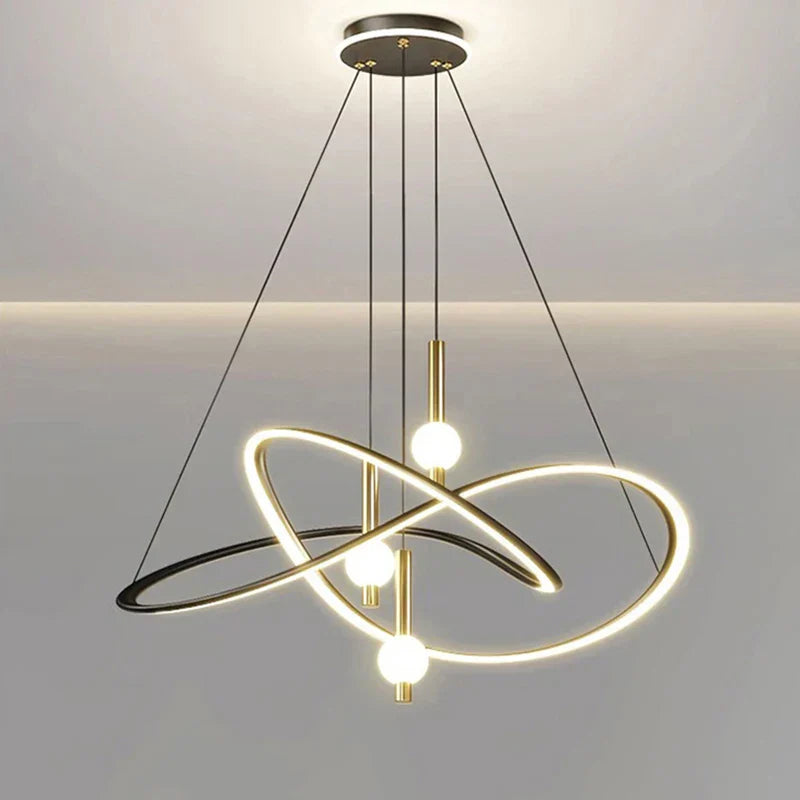 Modern Pendant Light Chandelier for Dining Room Ceiling, LED Indoor Decorative Lighting.