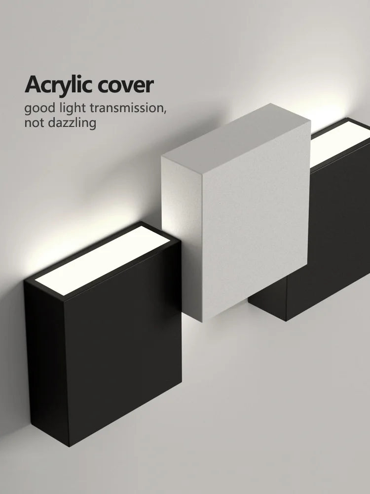 Modern Wall Light Ultra-Thin Small Outdoor Bedroom Light White LED