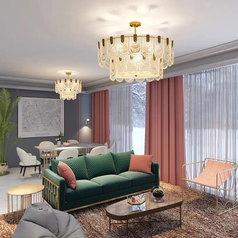 Crystal Chandelier: Modern Luxury Ceiling Lamp for Living Room, Bedroom, or Restaurant