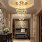 Modern Crystal Chandelier with LED Lights