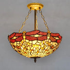 Stained Glass Tiffany Chandelier Pendant Light for Mediterranean Home Decor