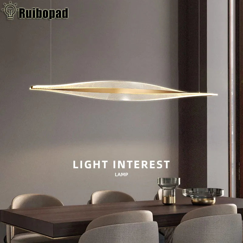 Acrylic Led Pendant Lamp for Dining Room, Bar & Kitchen - Minimalist Hanging Lights