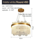 Modern Crystal Glass Chandelier Light for Living Room Dining Bedroom Kitchen Décor