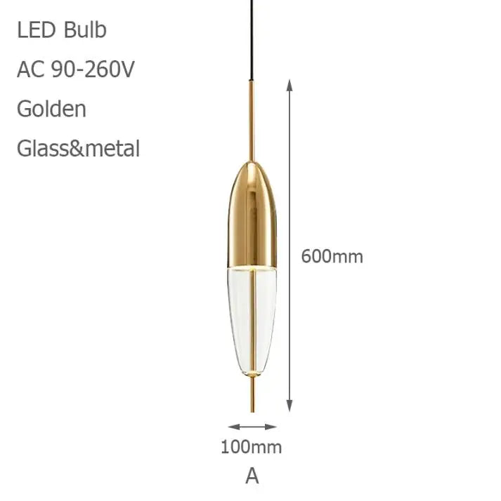 Night Flow Teardrop Glass Pendant Light in Blue - Italian Design Replica