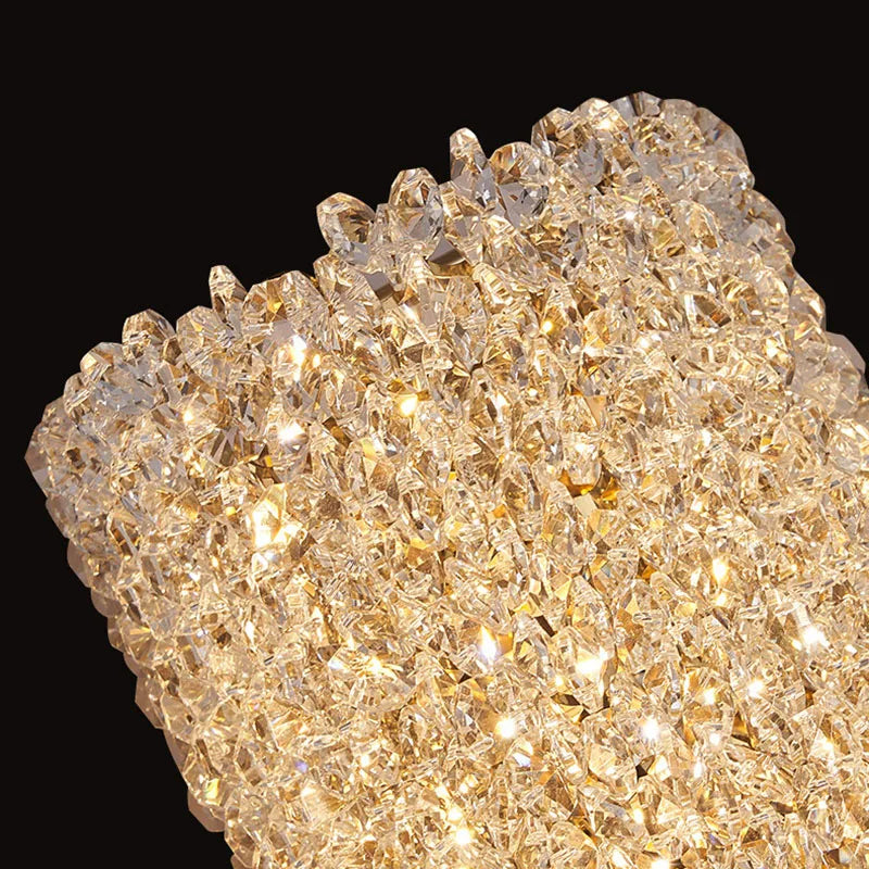 Crystal Wall Lamp: Modern Minimalist Master Bedroom Lighting
