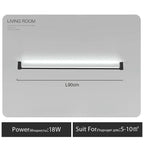 Black Bar Linear Wall Light for Living and Dining Room Lighting