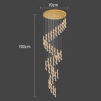 Crystal Chandelier Stair Pendant Lamp Living Room Pendant Lights Interior Lighting