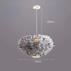 Nordic Feather Pendant Light LED Lamp for Living Room, Bedroom, Dining, Children's