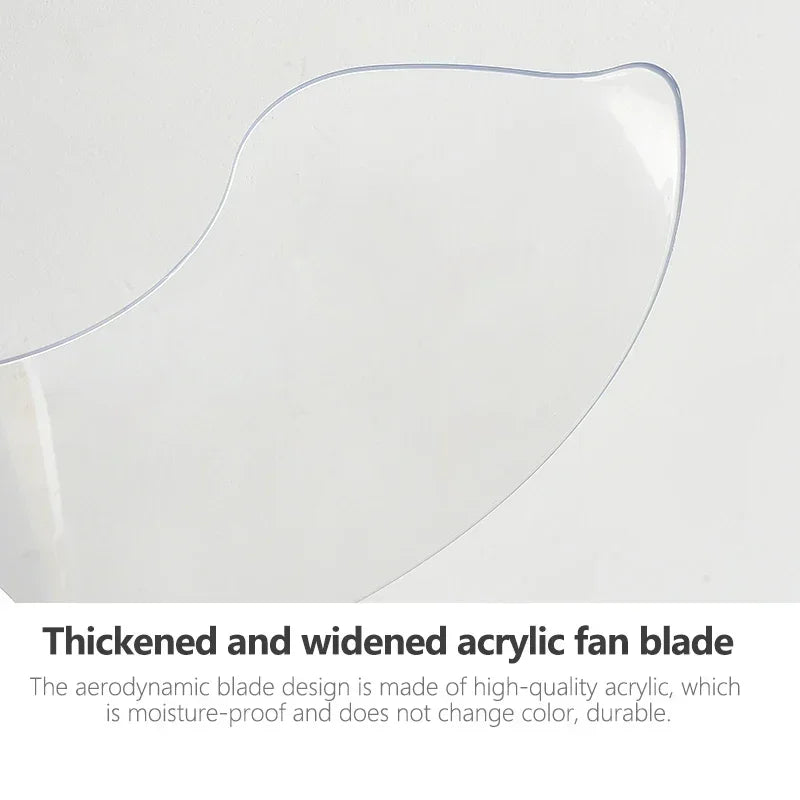 White Ceiling Fan Light with Hidden Fan, Remote Control for Bedroom and Restaurant