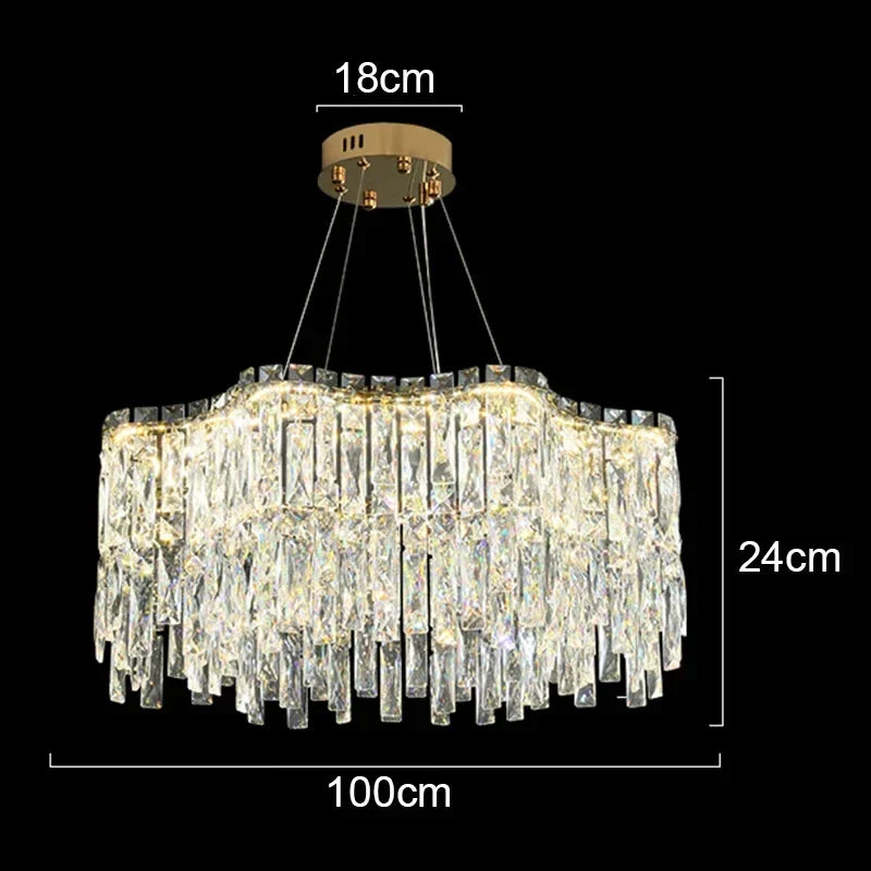 Crystal Chandelier: Luxury Bedroom & Living Room Lighting