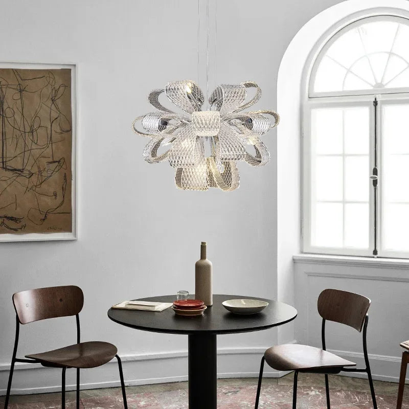 Luxury Glass Pendant Chandelier - Modern Minimalist Living Room Lighting Fixtures