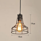Retro Iron Art Pendant Light for Dining Room Kitchen Bedroom Bar