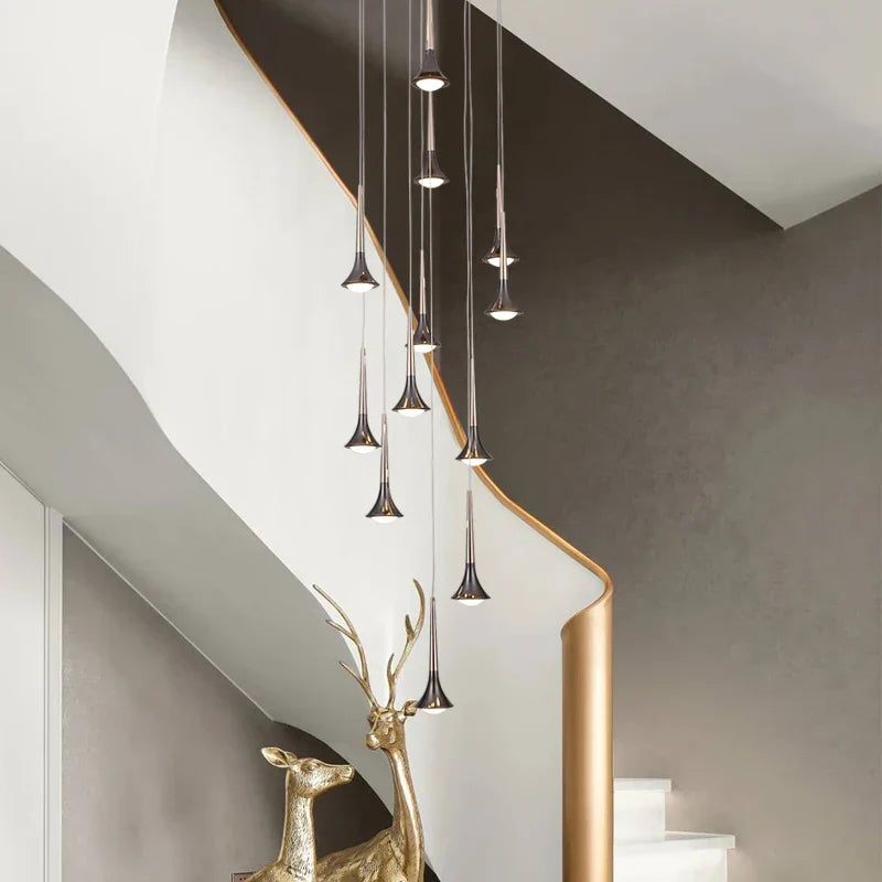 Modern Fashion Long-Line Chandelier for Living & Dining Rooms