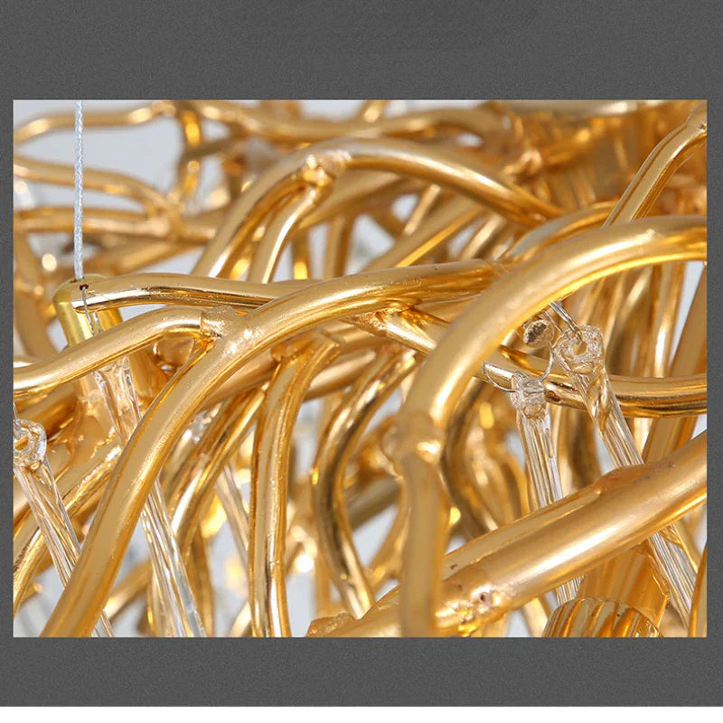 Crystal Water Drop Branch Chandelier: Luxury LED Lighting for Hall, Living Room, or Bar