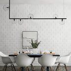 Linear Chandelier: Modern Long Dining Table Pendant Light