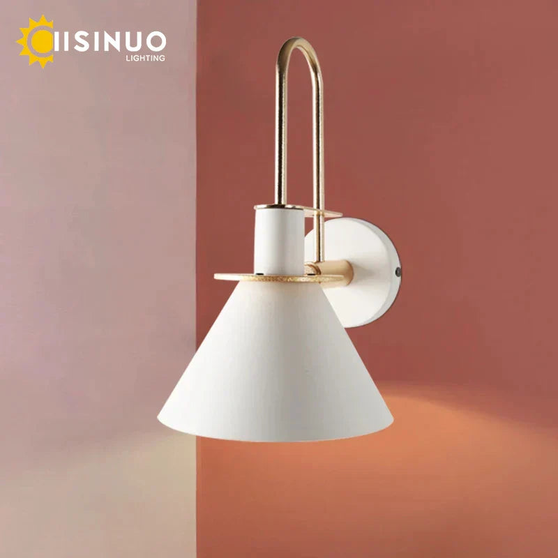 Nordic Wall Sconces: 350° Rotating Bedside Lighting Fixture