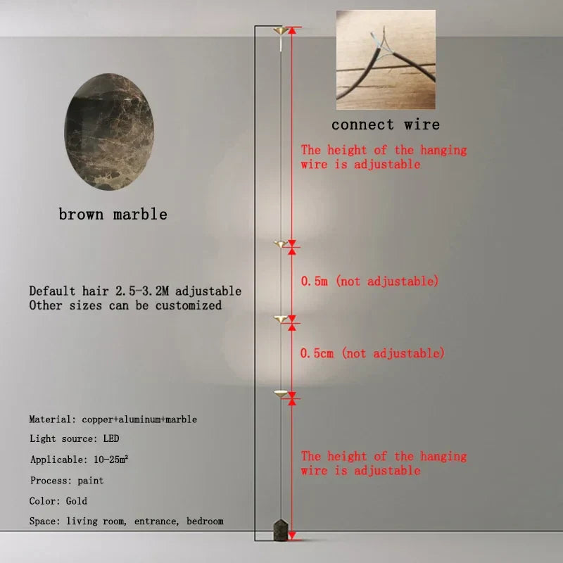 Modern Minimalist LED Floor Lamp for Living Room with Wall Mount Fixture