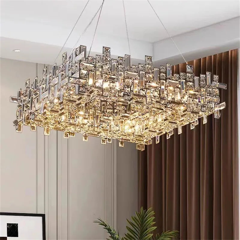 Crystal Chandelier: Luxury Modern Lighting for Living Room, Dining Room, Office, Villa