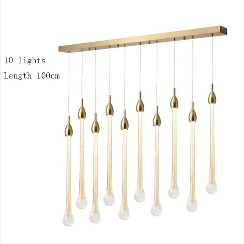 3W Round Stairs LED Chandelier: K9 Crystal, Metal Fixture, DIY Lamp for Villa