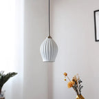 Elegance Ribbed Ceramic Pendant Lights for Dining Island, Living Room