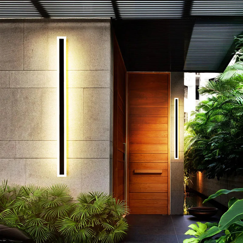 Outdoor Waterproof LED Wall Light Strip for Garden and Porch Lighting