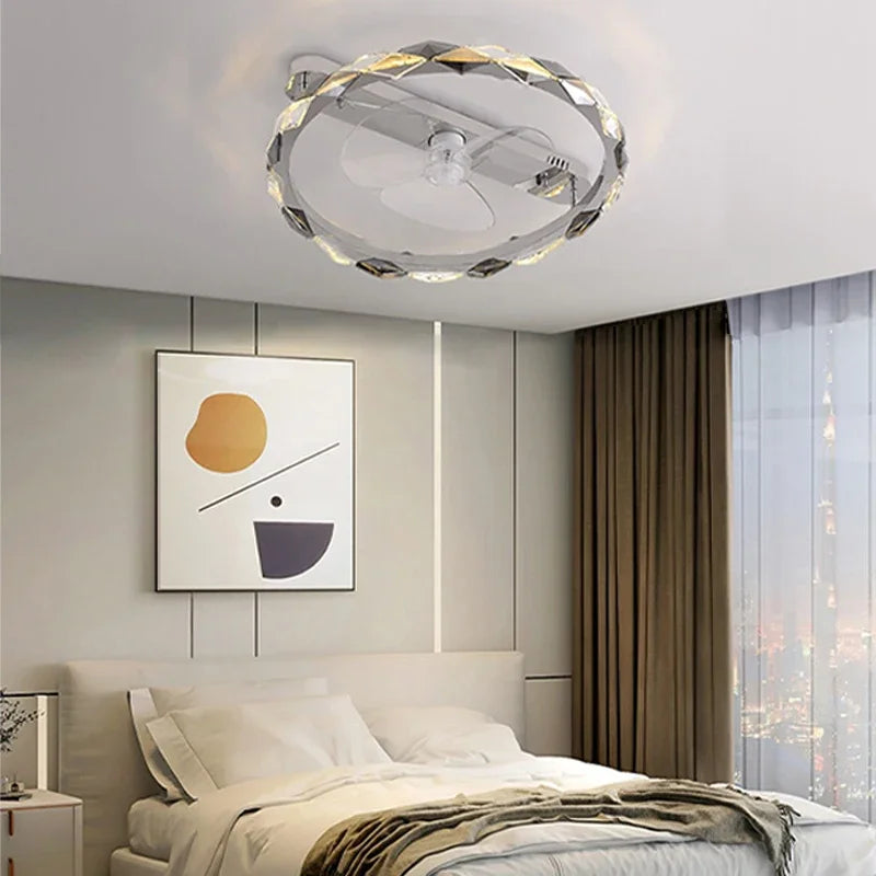 Modern Crystal LED Ceiling Chandelier Light Set for Stylish Indoor Lighting