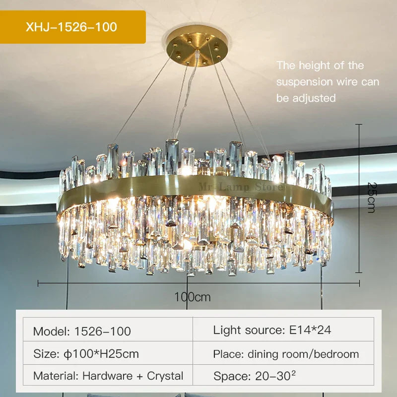 Crystal Chandelier: Modern Luxury, High-end, Creative Design for Living Room, Bedroom, Kitchen