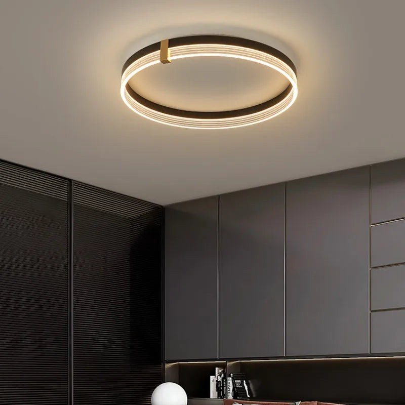 Minimalist Remote Control Round LED Ceiling Lamp for Bedroom and Living Room