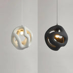 Wabi Sabi Pendant Light: Black & White Ball Lights for Restaurant, Bar, Home Decor
