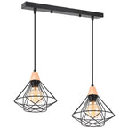 Industrial Wood Ceiling Chandelier for Bedroom Cafe Bar Restaurant Decor