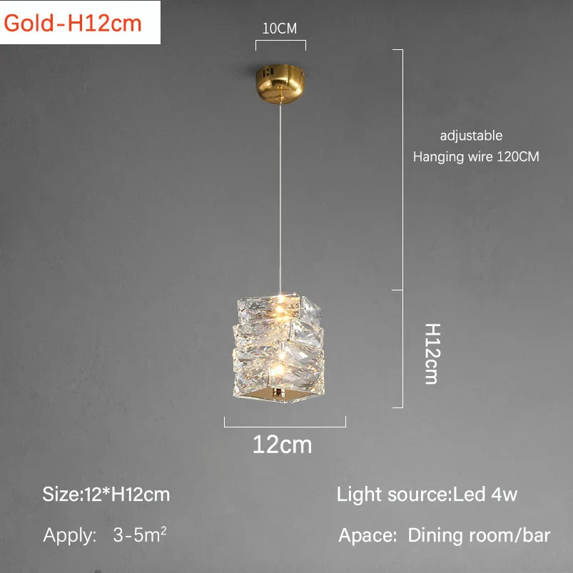 Modern Crystal LED Ceiling Chandelier for Luxury Living Room Décor
