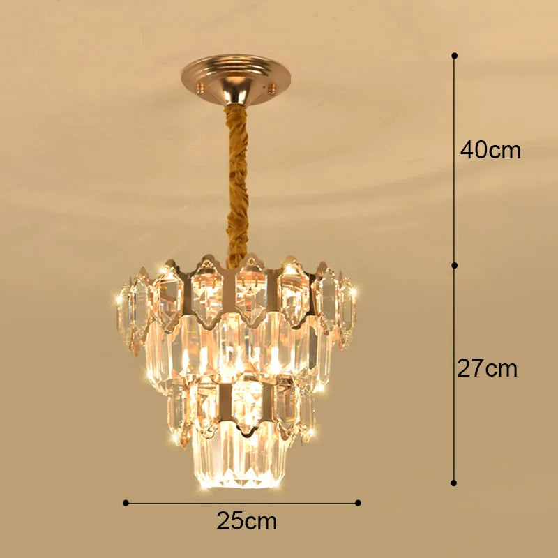 Crystal LED Ceiling Chandelier for Home Decor