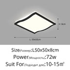 Minimalist LED Ceiling Light in Black & White for Living, Dining, Bedroom & Kitchen