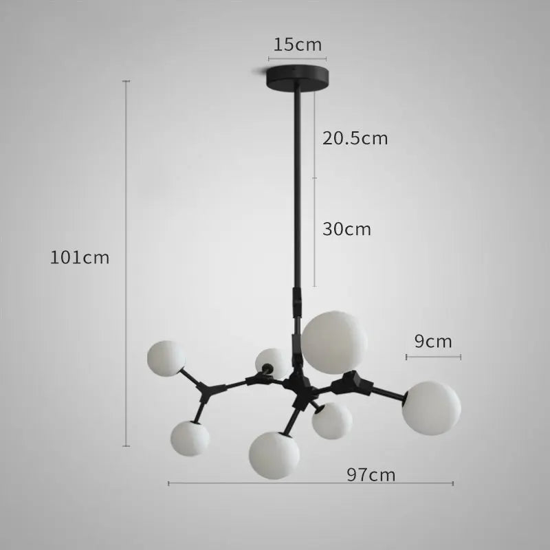 Iron Magic Molecular Pendant Lights for Living Room Dining Room Decor