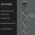 Minimalist Pendant Chandelier Ceiling Light for Living Room Stair Modern 2023